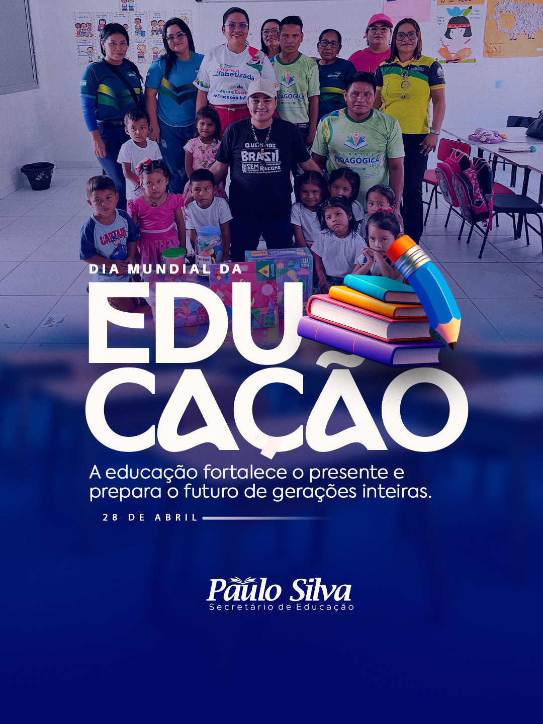 A educação fortalece  o presente e prepara o futuro de gerações inteiras.